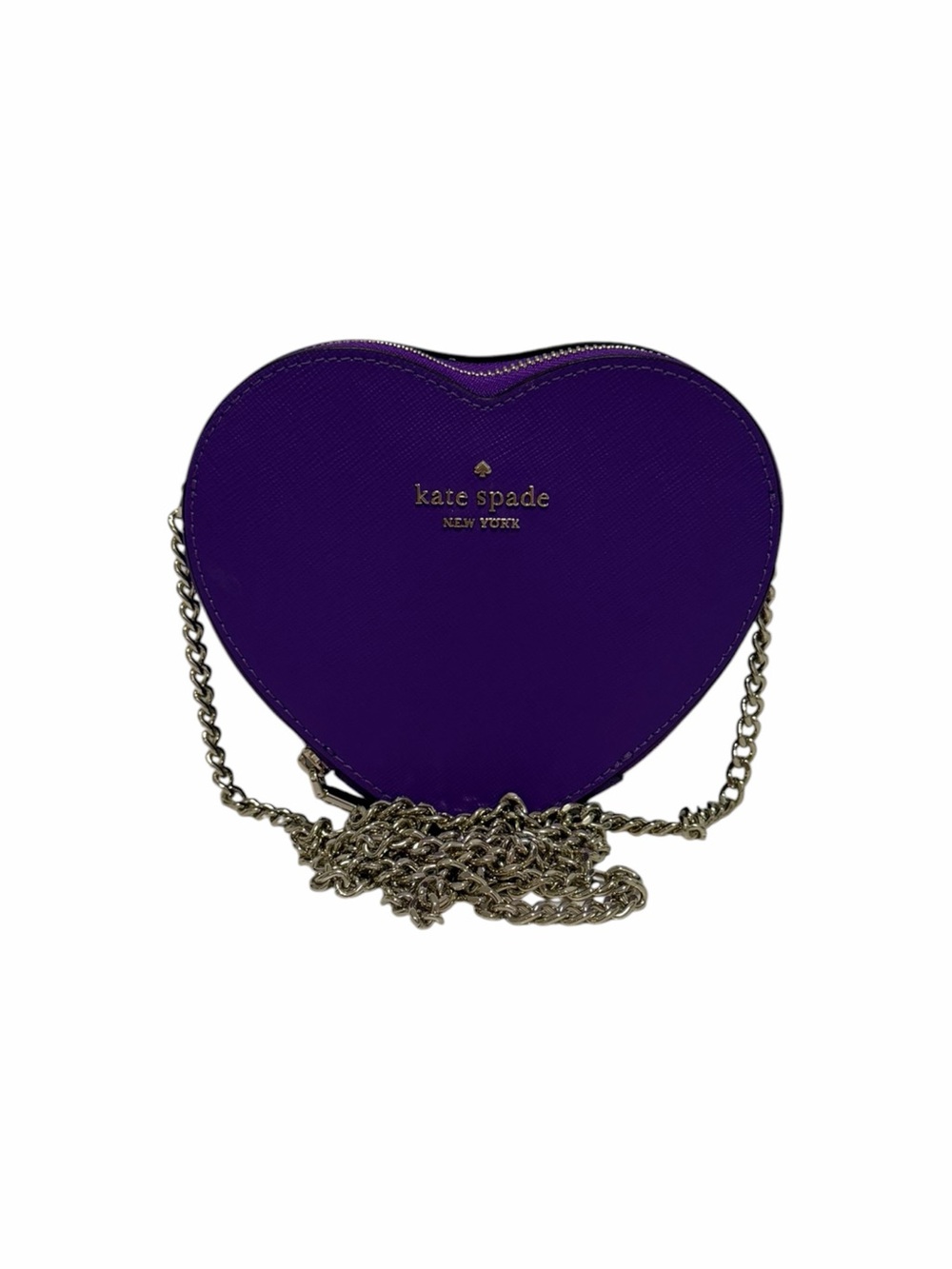 Kate Spade Crosshatching Purple Leather Crossbody Handbag